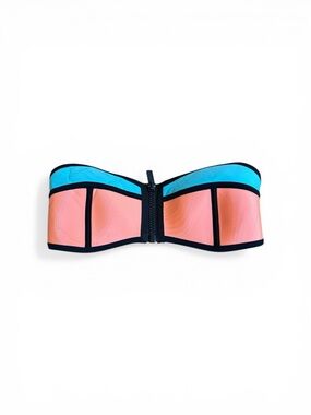 Triangl Lilly neoprene colorblock bikini top medium